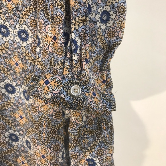 Adrienne Vittadini Blouse Floral Asymmetrical Top size 1X - Picture 7 of 9